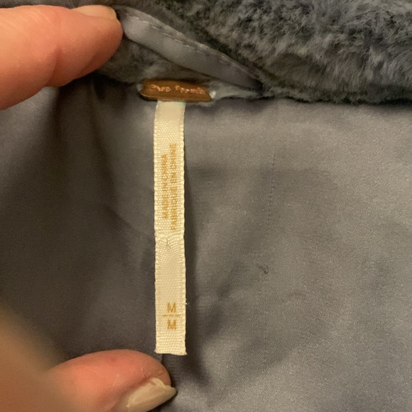 Free People double breasted cloudy day, Kate coat light blue like new condition - Picture 2 of 3